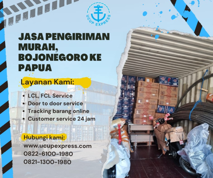 Ekspedisi murah Bojonegoro ke Kota Sorong EMKL-Ucup Express