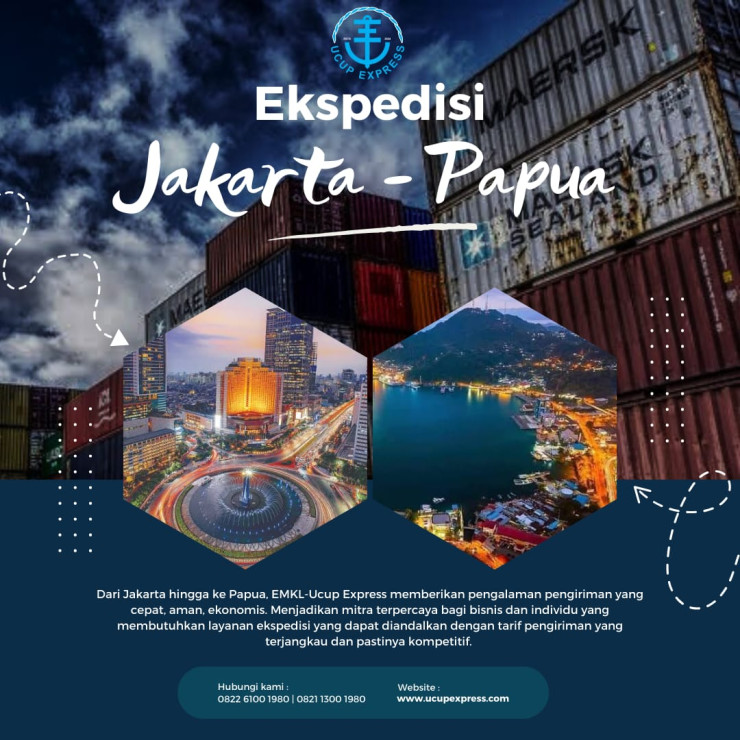 Ekspedisi muatan kapal laut Jakarta ke kota mimika Timika Papua murah